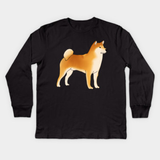 Shiba Inu Dog, Shiba Inu Lovers Kids Long Sleeve T-Shirt