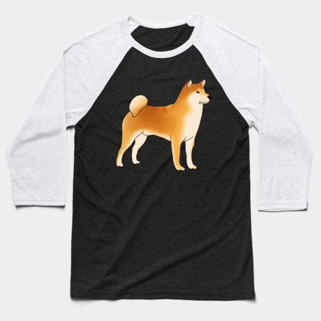 Shiba Inu Dog, Shiba Inu Lovers Baseball T-Shirt by logiamerch
