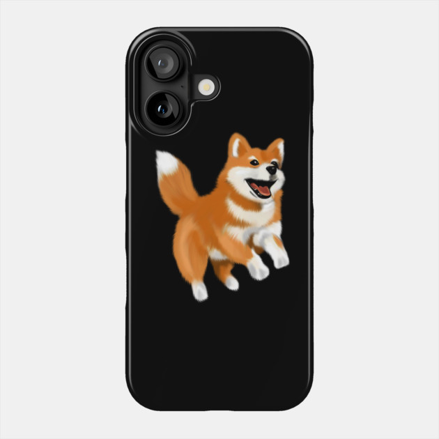 Happy Shiba Dog, Shiba Inu Lover Phone Case by logiamerch