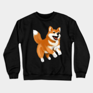 Happy Shiba Dog, Shiba Inu Lover Crewneck Sweatshirt