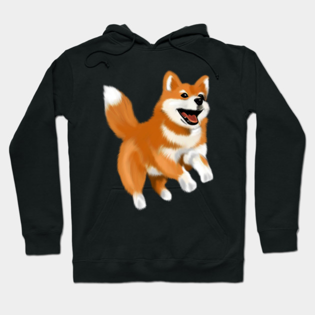Happy Shiba Dog, Shiba Inu Lover Hoodie by logiamerch