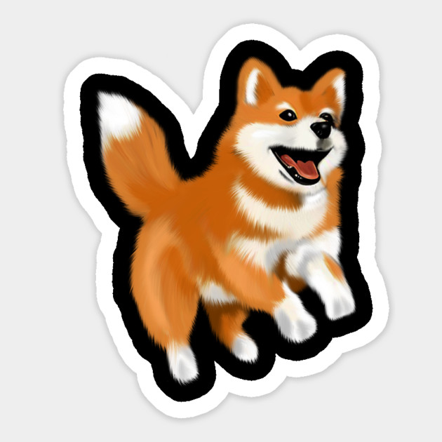 Happy Shiba Dog, Shiba Inu Lover Magnet by logiamerch