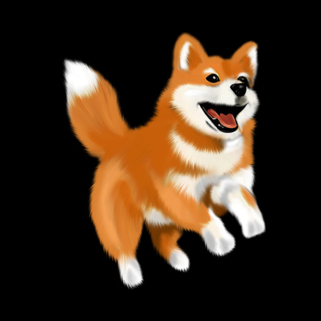 Happy Shiba Dog, Shiba Inu Lover by logiamerch
