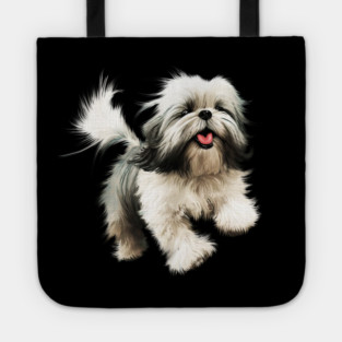 Happy Shih Tzu Dog Tote