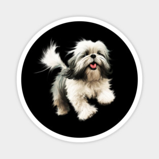 Happy Shih Tzu Dog Magnet