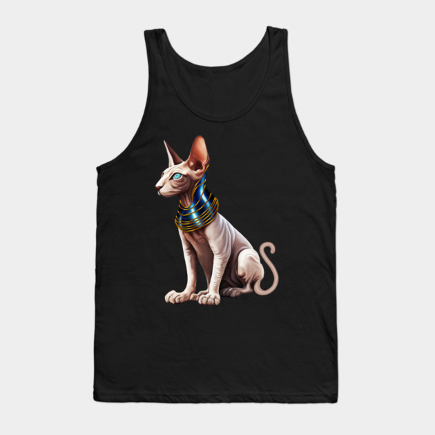 Sphynx Cat, Cat Lover Tank Top by logiamerch