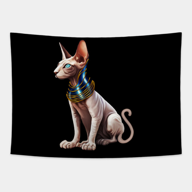 Sphynx Cat, Cat Lover Tapestry by logiamerch