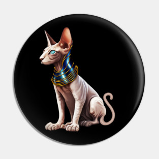 Sphynx Cat, Cat Lover Pin
