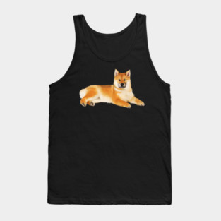 Shiba Inu Dog Resting, Love Shiba Inu Dogs Tank Top