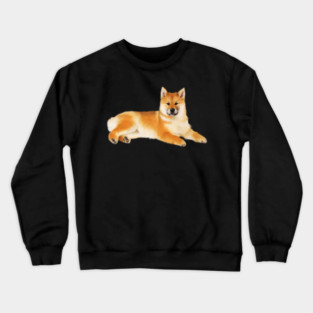 Shiba Inu Dog Resting, Love Shiba Inu Dogs Crewneck Sweatshirt