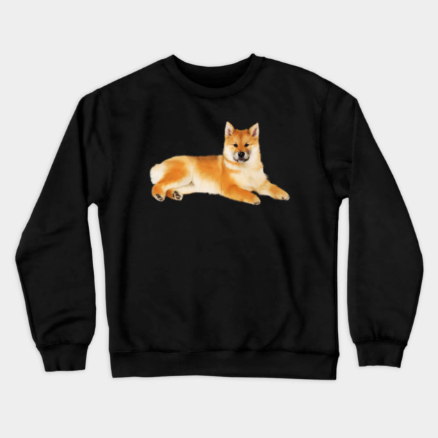 Shiba Inu Dog Resting, Love Shiba Inu Dogs Crewneck Sweatshirt by logiamerch