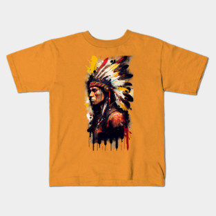Native American Warrior V2 Kids T-Shirt