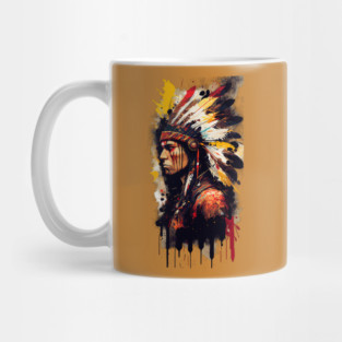 Native American Warrior V2 Mug