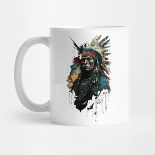 Native American Warrior V3 Mug