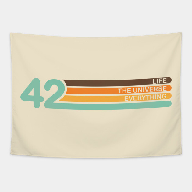 The Meaning of Life Tapestry by designedbygeeks