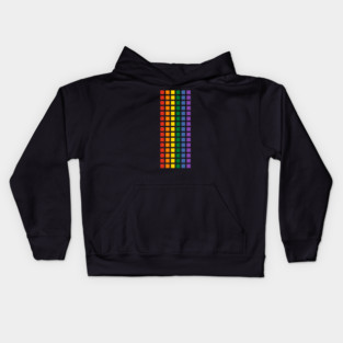 Classic Pride Solid Grid Kids Hoodie