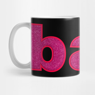 Bae in Red Glitter Mug