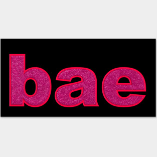 Bae in Red Glitter Posters and Art