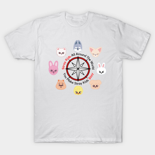 Stray kids Skzoo compass T-Shirt by SereniTee Designs