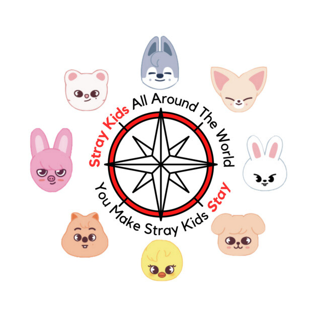 Stray kids Skzoo compass by SereniTee Designs