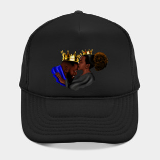African Dad and Daughter, Fathers Day Gift. King and Princess Hat