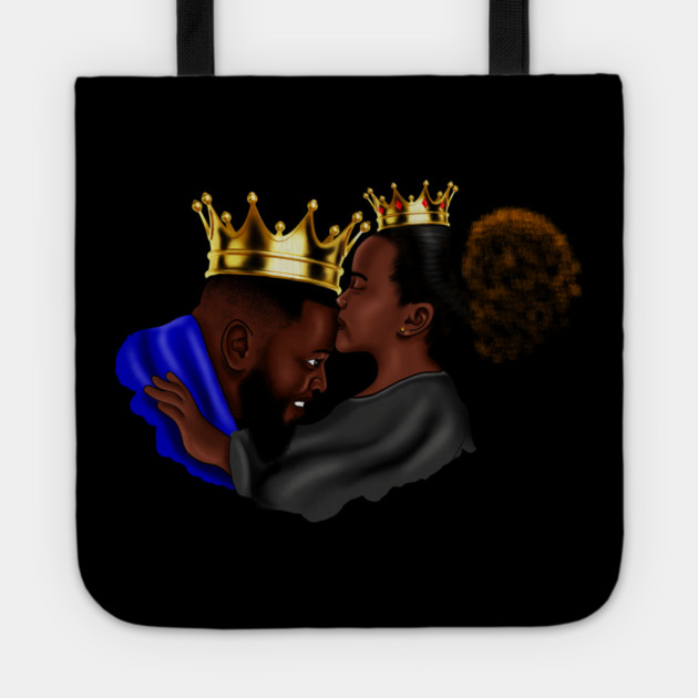 African Dad and Daughter, Fathers Day Gift. King and Princess Tote by logiamerch
