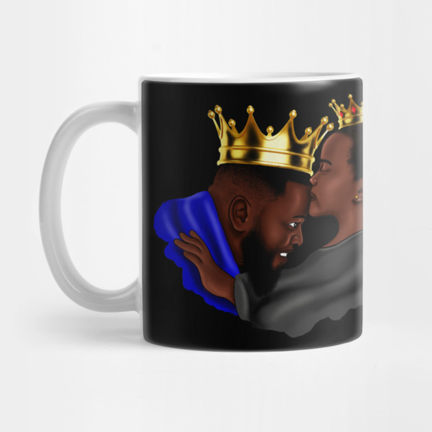 African Dad and Daughter, Fathers Day Gift. King and Princess by logiamerch