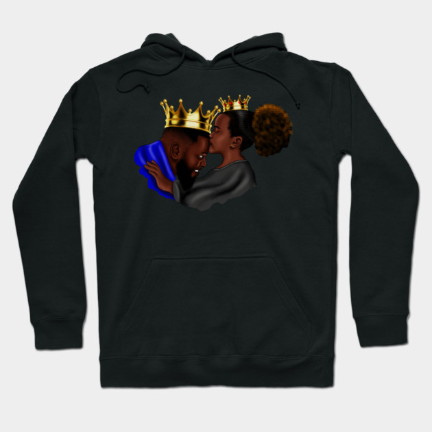 African Dad and Daughter, Fathers Day Gift. King and Princess Hoodie by logiamerch