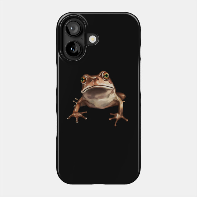 Brown Frog, Tropical Animal, Love Frogs Phone Case by logiamerch