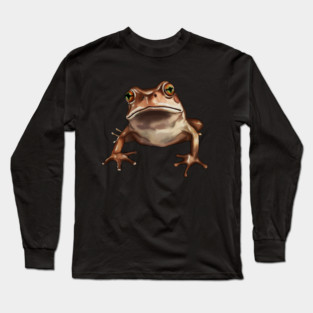 Brown Frog, Tropical Animal, Love Frogs Long Sleeve T-Shirt