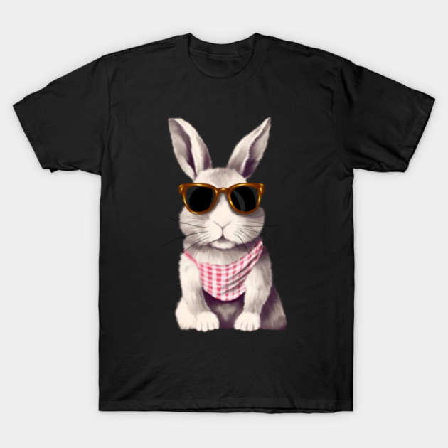 Cute Bunny Rabbit wearing Shades T-Shirt by logiamerch