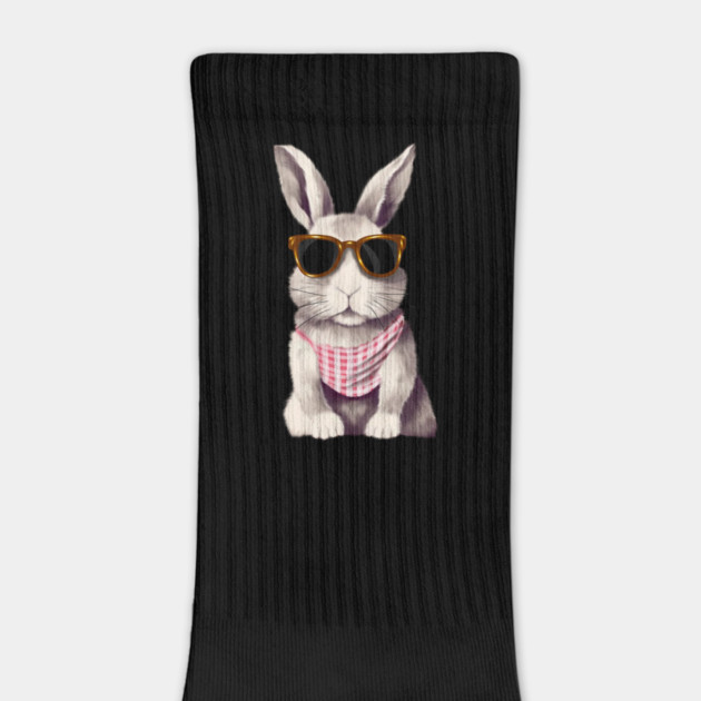 Cute Bunny Rabbit wearing Shades by logiamerch