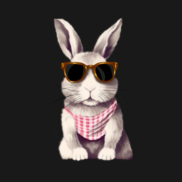 Cute Bunny Rabbit wearing Shades by logiamerch