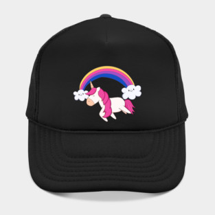 Kawaii Unicorn with Rainbow, Love Unicorns Hat