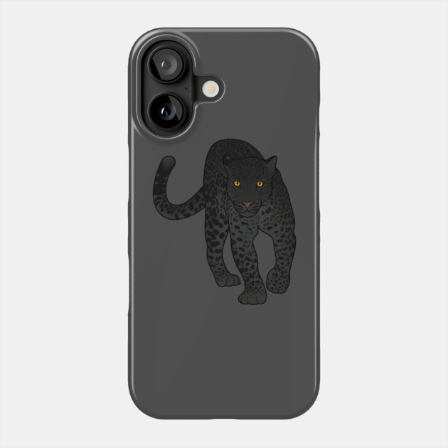 Black Jaguar Panther Stalking Phone Case by logiamerch