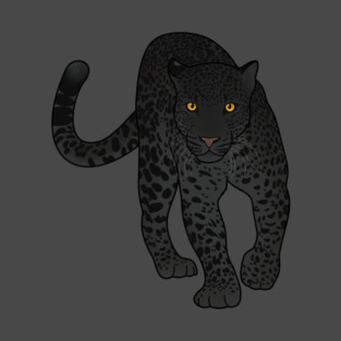 Black Jaguar Panther Stalking T-Shirt