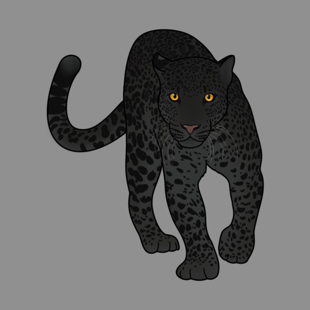 Black Jaguar Panther Stalking by logiamerch