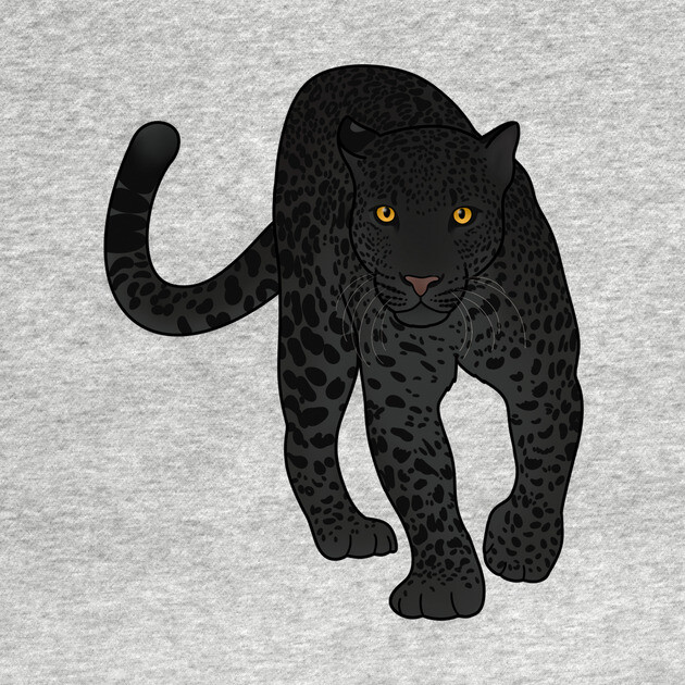 Black Jaguar Panther Stalking by logiamerch