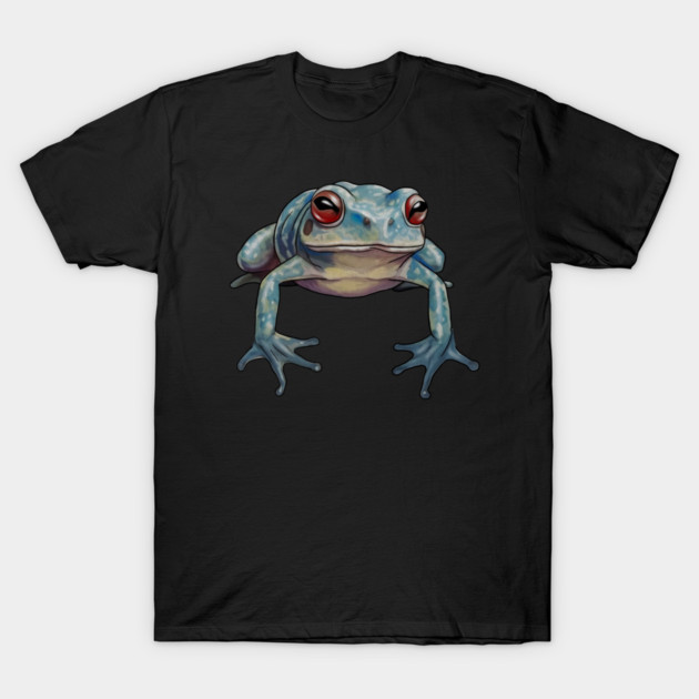 Blue Tropical Frog, Love Frogs T-Shirt by logiamerch