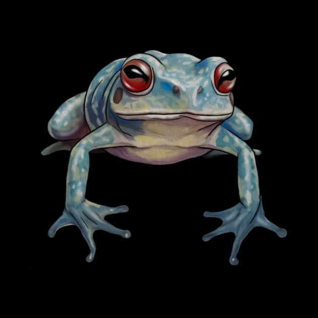 Blue Tropical Frog, Love Frogs by logiamerch