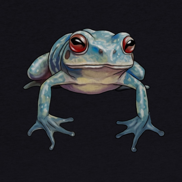 Blue Tropical Frog, Love Frogs by logiamerch