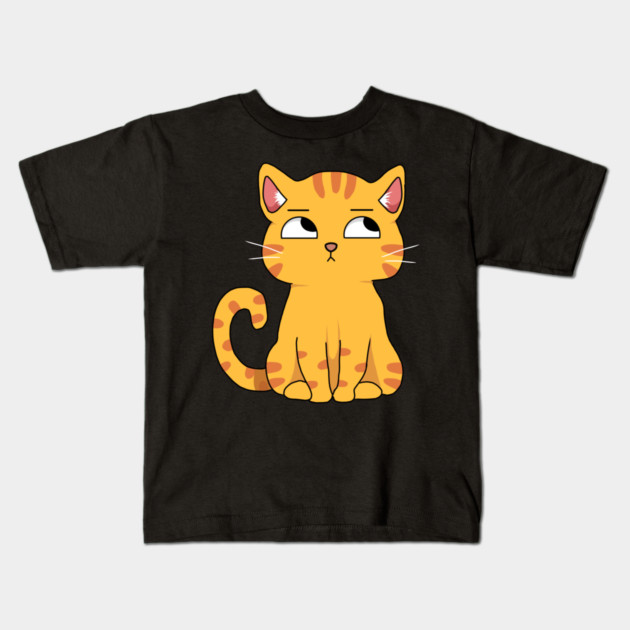 Cute Cat Kawaii Style, Ginger Cat Kids T-Shirt by logiamerch