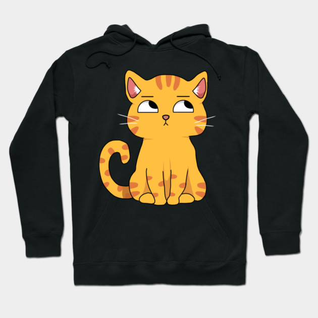 Cute Cat Kawaii Style, Ginger Cat Hoodie by logiamerch