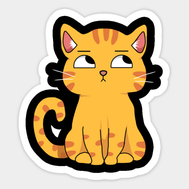 Cute Cat Kawaii Style, Ginger Cat Magnet by logiamerch