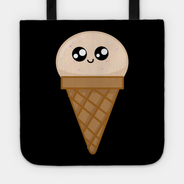 Kawaii Icec ream, Cute Icecream Lover with Sprinkles Tote by logiamerch