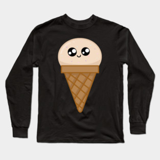 Kawaii Icec ream, Cute Icecream Lover with Sprinkles Long Sleeve T-Shirt