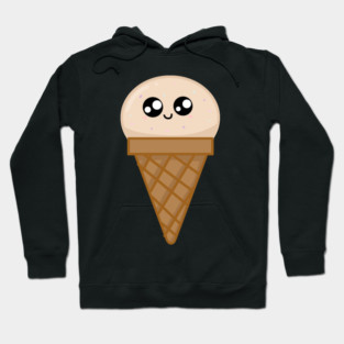 Kawaii Icec ream, Cute Icecream Lover with Sprinkles Hoodie
