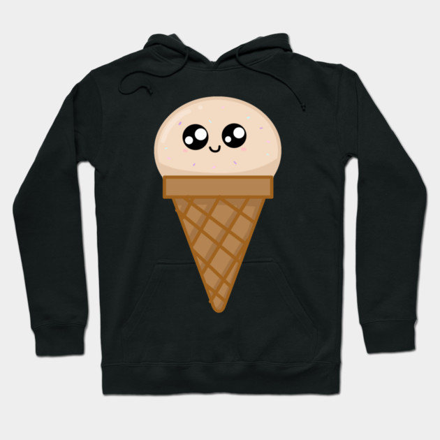 Kawaii Icec ream, Cute Icecream Lover with Sprinkles Hoodie by logiamerch