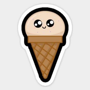 Kawaii Icec ream, Cute Icecream Lover with Sprinkles Magnet