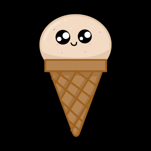 Kawaii Icec ream, Cute Icecream Lover with Sprinkles by logiamerch